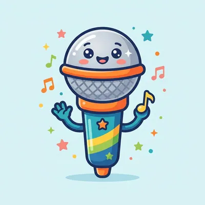 Grades 1-3 Cartoon Microphone